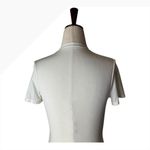 SKIMS  Shirt Women Small Ivory Knit‎ Jersey Crew Neck Short Sleeve Tee Athleisure Photo 4