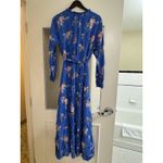 Loft  Long‎ Sleeve Floral Tiered Maxi Dress Size 16 Belted Photo 3