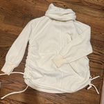 Free People We The Free Fireside Funnel Tunic M Cream Cowl Neck Sweater Photo 1