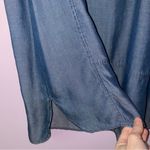 Nic+Zoe  PM Tunic Dress Sleeveless Dark Chambray Pintuck Lyocell Photo 4