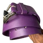 Deep Purple Genuine Leather Belt NWT | 39” Size S/M Photo 1
