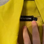 Pretty Little Thing Olive Chiffon Drape Detail‎ Long Sleeve Bodycon Dress size 4 Photo 4