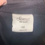 Soma  black knit business casual M minimalist blazer Photo 3