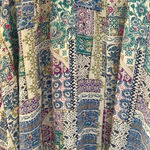 Kori America Aqua Patchwork Boho Sleeveless Dress NWOT Photo 5