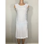 l*space New. L* white fringe lace up cover up. Small. Retails$99 Photo 10
