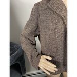 Positive Attitude Women's Brown Tweed Marled Jacket Size 18 B Photo 2