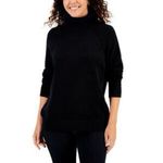 Karen Scott Women's Luxsoft Turtleneck Sweater (PL Luxsoft Black Goth Grunge Photo 5