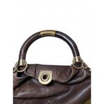 Gucci  Vintage Indy Hobo Brown Leather Top Handle Bag Photo 3