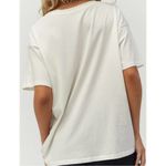 Free People  White Black Orange Pink The Doors Spiral Oversized T-Shirt Sz S Photo 7