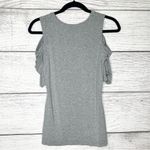 1. State  Gray Cold-Shoulder Casual T-Shirt Top Size Small Photo 4