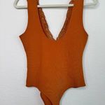 Free People First Call Rust Orange Lace Bodysuit Photo 4