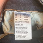 American Eagle  | Dark Wash “Skinny” Cuffed Jeans Size 12 Regular Photo 5