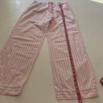 Victoria's Secret Victoria’s Secret Pajama Pants Womens Small Pink White Striped Lounge Bottoms Photo 6