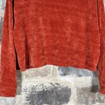 BKE  Women's‎ Chenelle Long Sleeve Cropped Pullover Sweater Burnt Orange Small Photo 5