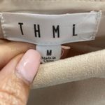 THML  Cream Faux Suede Asymmetrical Skorts Sz M Photo 7