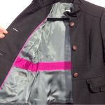 J.Crew Wool Military Blazer Jacket Women Size 6 Ruffle Peacoat Office Preppy Photo 5