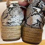 Bonnibel  Snakeskin Print Black & White Espadrilles Photo 2