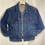 Levi's  Upcyled Jean Jacket XL Blue Denim Trucker Edgy Biker Street Rocker 80s 90s Photo 0