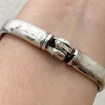 Brighton Vintage Retired Filigree Hinged Cuff Bangle Bracelet 49.5g Photo 3