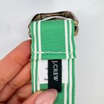 J Crew Womens Belt Green/White Ribbon Size S/M Green Photo 6