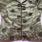 Green Floral and Medallion Print Oriental Jacket Size XXXL Size L Photo 8