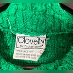 VTG Chunky Green Sweater with Cute Pocket Size L Photo 4
