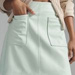 Anthropologie Faux Leather A-line Mini Skirt, Size M Photo 1