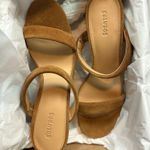 Soludos  Brown Suede Mule Sandal SIZE 9 Ines Heel Walnut Minimalist Chunky NEW Photo 7