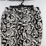 Chico's So Slimming Brigitte Bouquet slim ankle pants black size US 12P NWT Photo 1