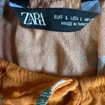 ZARA  floral orange tank top/ crop top size large; like new Photo 4