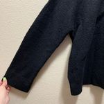 Madewell Black Square-Neck Pullover Sweater Style J9951 Alpaca Wool Blend Sz S Photo 3