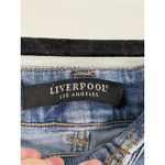 Liverpool Los Angeles Womens Blue Wash High Rise Frayed Hem Skinny Jeans Size 4 Photo 2