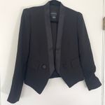 Club Monaco $295 Nimah Blazer Tuxedo Blazer Size 00 Padded Shoulders Career Photo 3