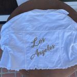 PacSun  cropped white jean jacket Photo 5