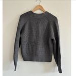 Everlane The Boxy Cardigan in Everyday Cotton in Heathered Charcoal, Size Small Photo 12