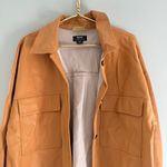 Anthropologie Maeve Faux Leather Shirt Jacket Photo 7