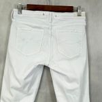 Abercrombie & Fitch Abercrombie Womens White Distressed‎ Skinny Jeans Size 26R Signature Collection Photo 4