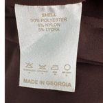 Aya Muse Perugia Dress long sleeve tie front chocolate brown size large L Photo 11