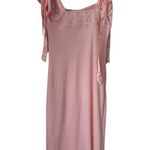 Free People NWT  Got Glam Mesh Tie Shoulder Midi Slip Dress Size Small Photo 4
