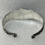 Vintage 925 Blue Turquoise Cuff Bangle Bracelet 6.5” Photo 2