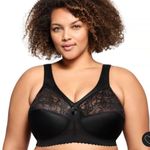 Glamorise MagicLift Original Support Full Figure Bra 1000 Black Womens Size 40G Photo 0
