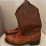 Laredo VTG  Womens Size 6.5 Camel Tan Leather Roper Fashion Western Cowboy Boots Photo 0