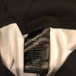 Strut this  Black Leggings with Five Card Suits - One Size Photo 3