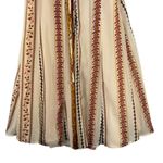 ASTR Cassidy Peasant Dress Beige Lace-Up Front Off-Shoulder Women’s Size Medium Photo 3