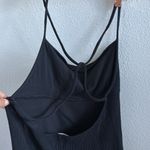 Free People NWOT Beach Moss Midi Dress Textured Black Medium Photo 5