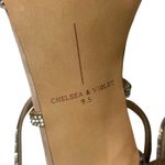 Chelsea and Violet High Heel Sandal 9.5 Silver Rhinestone Strappy Evening Showgirl Photo 15