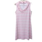 Lulu B Pink Geometric Neck Ruffle Neck Sleeveless Dress Size SMALL Photo 1