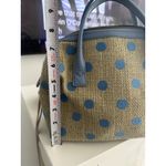 CATH KIDSTON Blue Polka Dot Crossbody Satchel Bag Photo 5