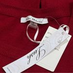 Vila Milano NEW  Cherry Red Crystal Heart Embossed Cozy Long Sleeve Size S Photo 5