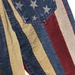 London Jean vtg  Vintage Hippie Stars & Stripes Patched Corduroy Jeans size 4 Photo 9